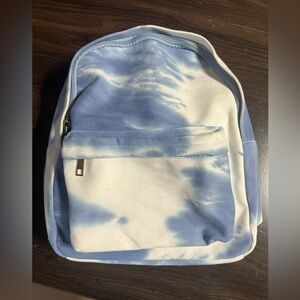 BP Blue & White Small Backpack